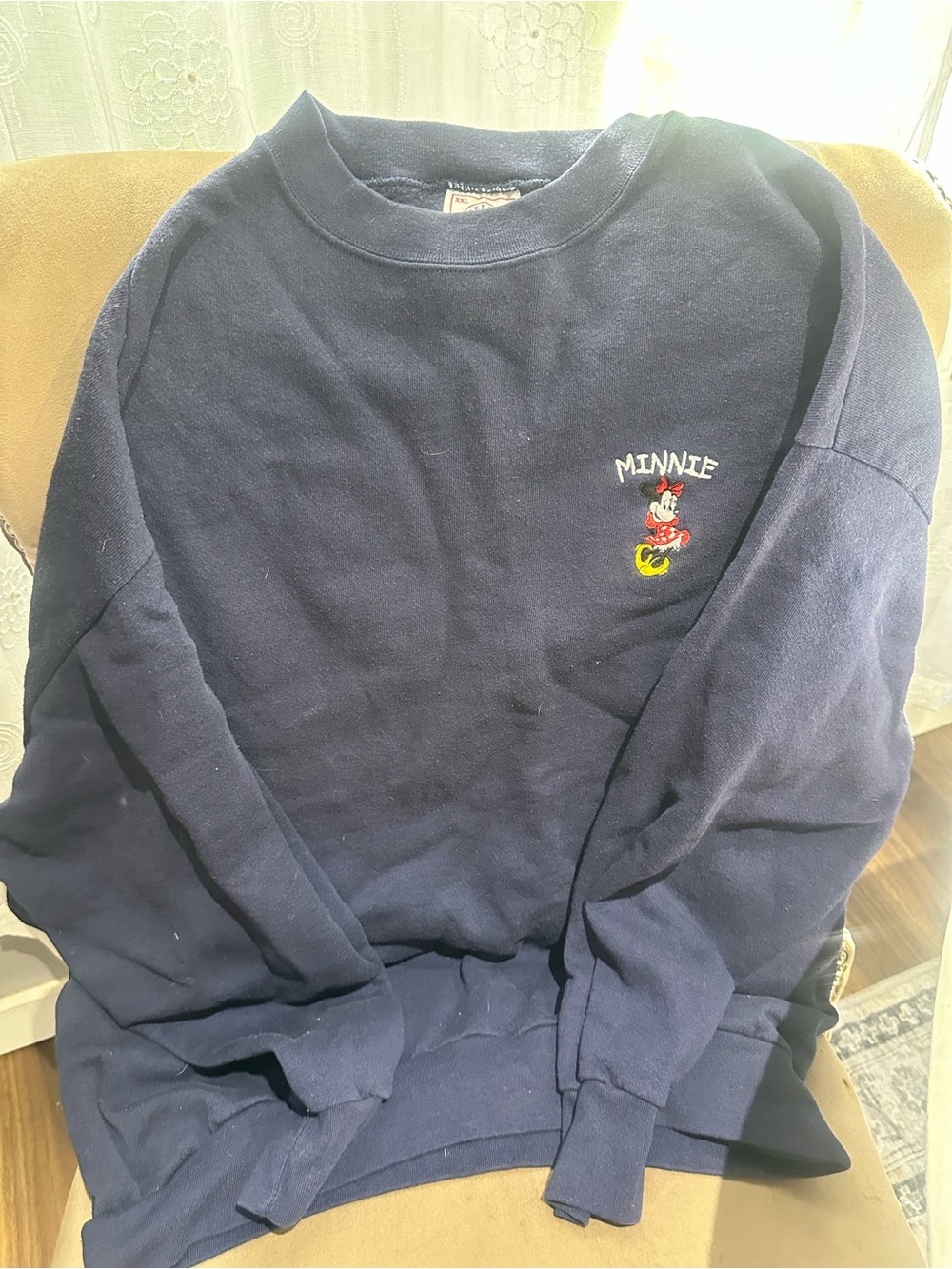 Vintage Disney Minnie Mouse Graphic Sweatshirt Blue Size XXL